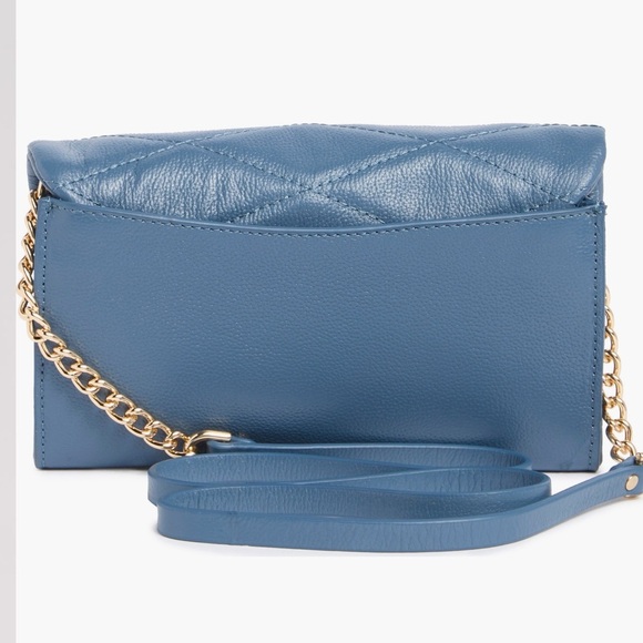 Rebecca Minkoff-Edie Wallet on a Chain crossbody-blue slate-Brand new with tags. - Picture 7 of 12